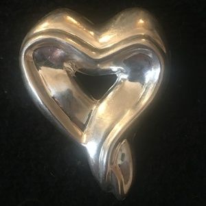 Sterling Silver Heart Pin